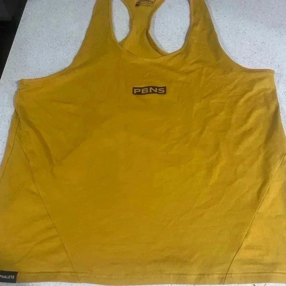 Alphalete PBNS Mustard Yellow Tank size XXL EUC - Picture 7 of 9